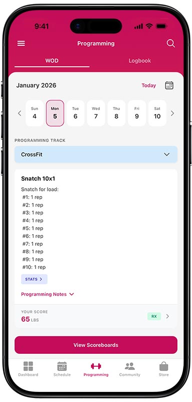 Programming mobile app view